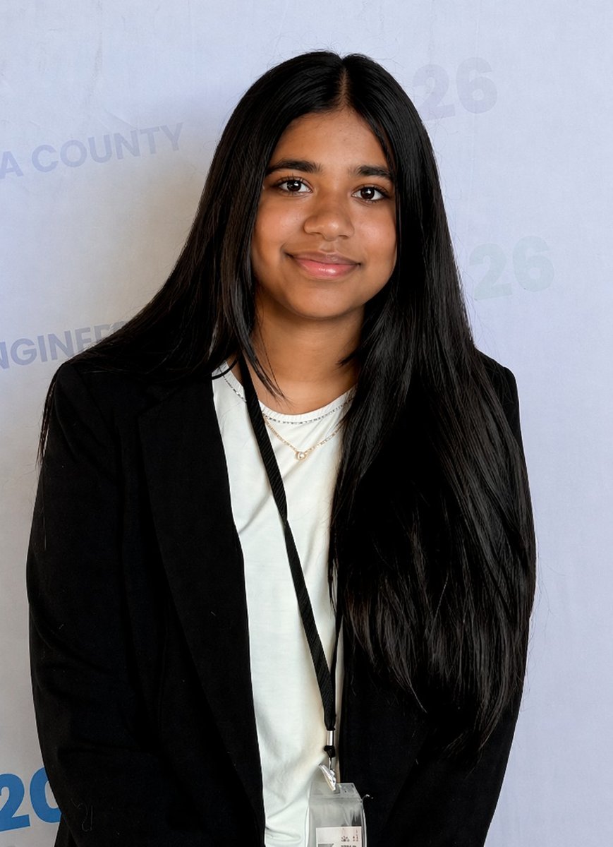 Adithi Ravikumar at the Alameda County Science and Engineering Fair